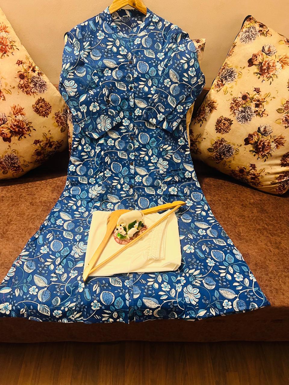 Launching designer Co-erd set in Aline pattern paried with Ankle length pant