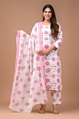 *All New Exclusive Collection of Hand Block Printed "Stitched" Cotton Suits With Cotton Dupatta in Beautiful Colours*