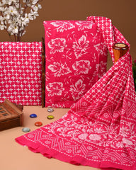 Exclusive Hand Block Cotton Suit With Cotton Dupatta