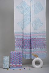 Exclusive Hand Block Cotton Suit With Cotton Dupatta