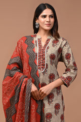 *All New Exclusive Collection of Hand Block Printed "Stitched" Cotton Suits With Cotton Dupatta in Beautiful Colours*