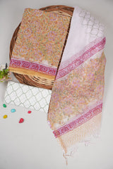 Premium Sanganeri Printed kota Suit With Kota Doria Duppta(BFFKO26)