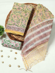 Premium Sanganeri Printed kota Suit With Kota Doria Duppta(BFFKO30)