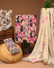 PREMIUM GOTA PATTI COTTON SUIT SET WITH CHIFFON DUPATTA(BSCOTGC68)