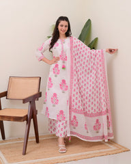 *Summer Special* 🩷
💃New Lounch effortless style our newly launched summer collection is all about comfort and ease.flowy silhouettes paird matching palazzo and chic 🌸dupatta -perfect for your everyday routine,hot days cool our cotton collection
