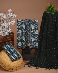 PREMIUM GOTA PATTI COTTON SUIT SET WITH CHIFFON DUPATTA(BSCOTGC02)