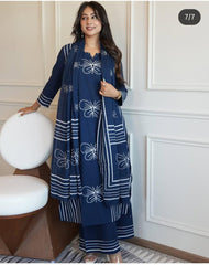 *New  summer  Super Hit design: *

 *Kurti with plazzo with dupatta*
