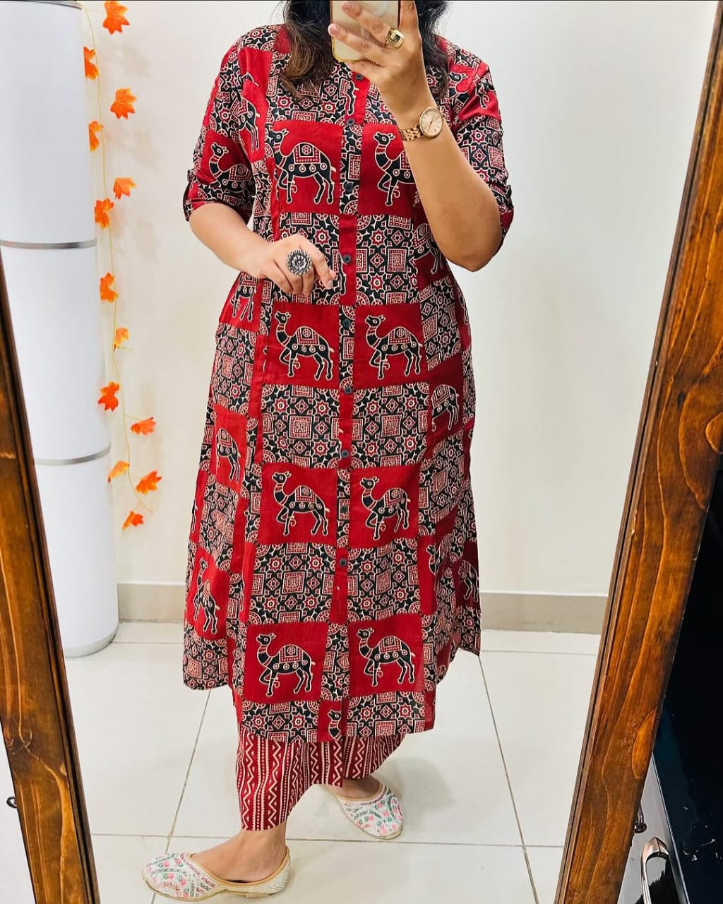 Launching designer Co-erd set in Aline pattern paried with Ankle length pant