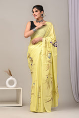 Traditional Authentic Hand Block Printed Pure Organic Cotton Sarees With matching Blouse