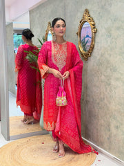 *Today We are Launching Exclusively  Festive & Party Wear Pure Chinnon With Heavy Embroidery Coding Dori-Sequence Work Top-Bottom And Dupatta Set Fully Stitched Ready To Wear **

               