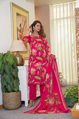 *New lounch *

*White Love.......*

*This A-line pant set is perfect for the summer season with its vibrant floral print and confident  , the included matching dupatta completes the look and adds an extra touch of style.*