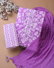 PREMIUM GOTA PATTI COTTON SUIT SET WITH CHIFFON DUPATTA(BSCOTGC20)