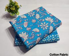 Premium Hand Block Printed Cotton Suit Top And Bottom Set (BFTB29)