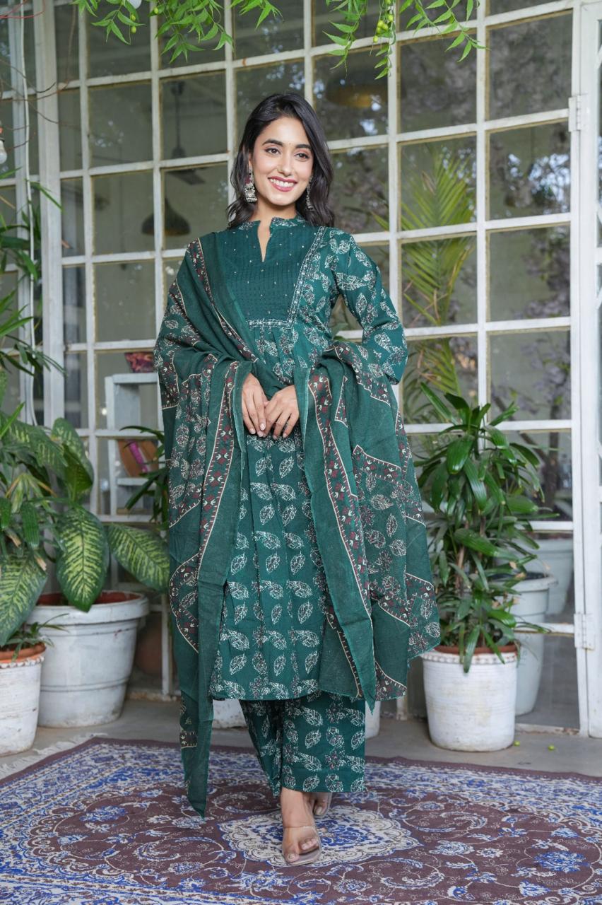 *New lounch *

*White Love.......*

*This A-line pant set is perfect for the summer season with its vibrant floral print and confident  , the included matching dupatta completes the look and adds an extra touch of style.*