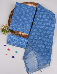 Premium Sanganeri Printed kota Suit With Kota Doria Duppta(BFFKO34)