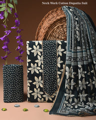 PREMIUM GOTA PATTI COTTON SUIT SET WITH COTTON DUPATTA(BFCOTGH99)