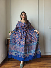 Hand Block Printed  Cotton KAFTANS in Multiple Colors