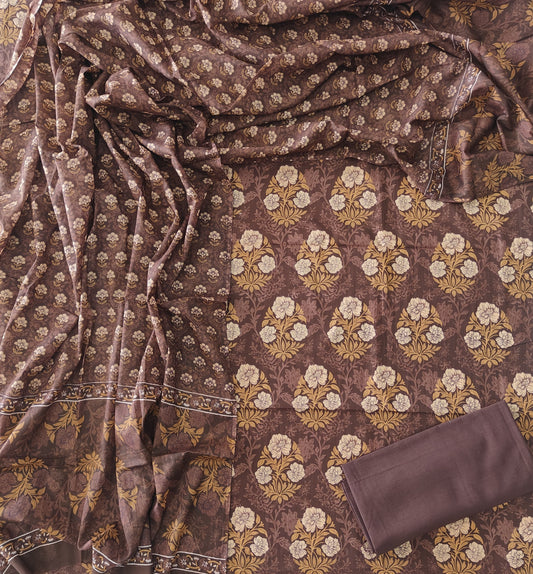 Exclusive Hand Block Cotton Suit With Cotton Dupatta(BFCOT27)