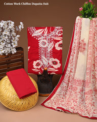 PREMIUM GOTA PATTI COTTON SUIT SET WITH CHIFFON DUPATTA(BSCOTGC89)