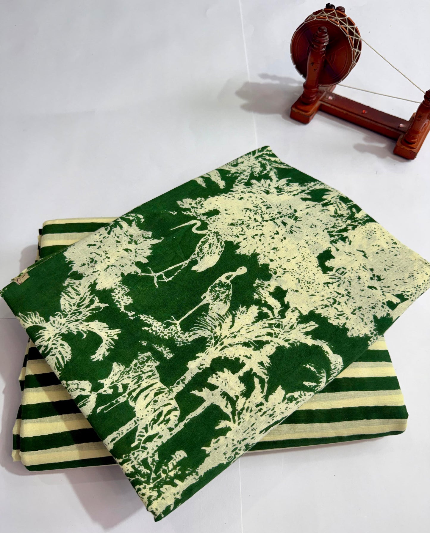 New hand block printed top and bottom