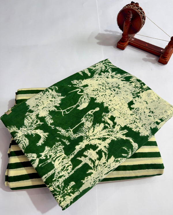 New hand block printed top and bottom