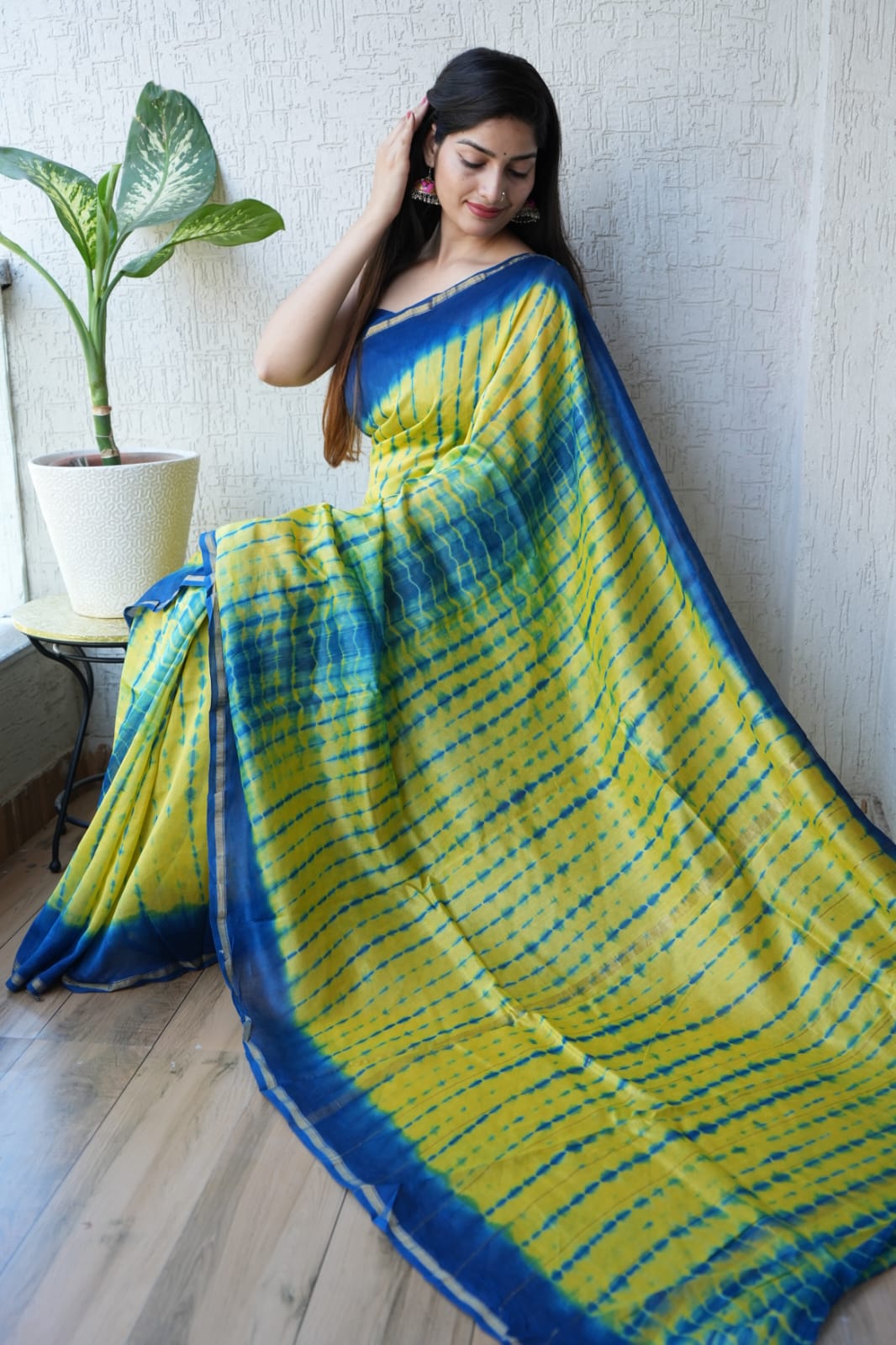New Designer Hand Block Print Chanderi Silk Saree(BFCS73)