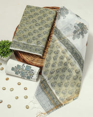 Premium Sanganeri Printed kota Suit With Kota Doria Duppta(BFFKO25)