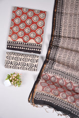 Premium Sanganeri Printed Cotton Suit With Kota Doria Duppta(BFCOTKD51)
