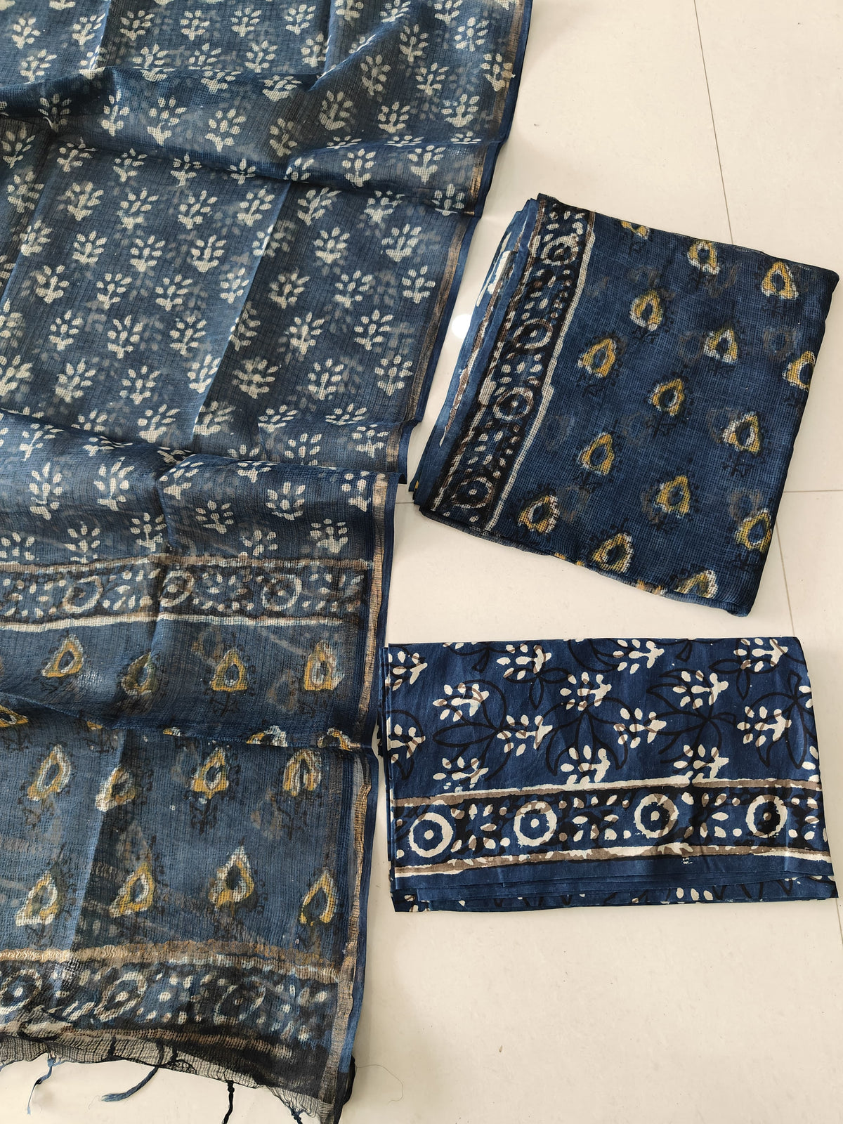 Premium Sanganeri Printed kota Suit With Kota Doria Duppta