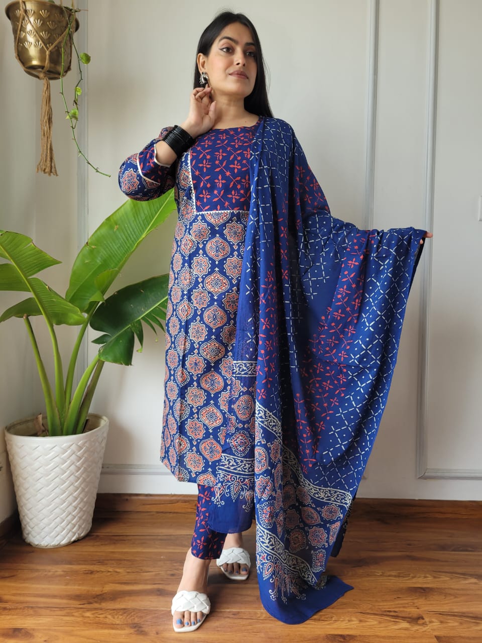 New Exclusive Collection of Hand Block Printed Stitched Cotton Suits With Cotton Dupatta in Beautiful Colours (BFSCS29)