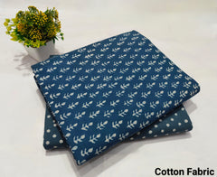 Premium Hand Block Printed Cotton Suit Top And Bottom Set(BFTB093)
