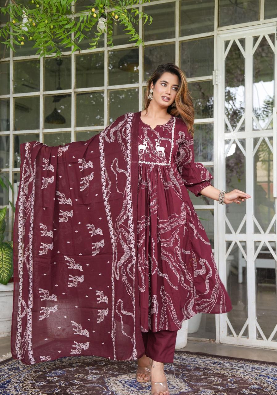 *New lounch *

*White Love.......*

*This A-line pant set is perfect for the summer season with its vibrant floral print and confident  , the included matching dupatta completes the look and adds an extra touch of style.*