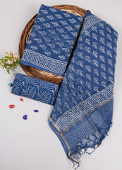 Premium Sanganeri Printed kota Suit With Kota Doria Duppta(BFFKO46)