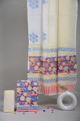 Exclusive Hand Block Cotton Suit With Cotton Dupatta